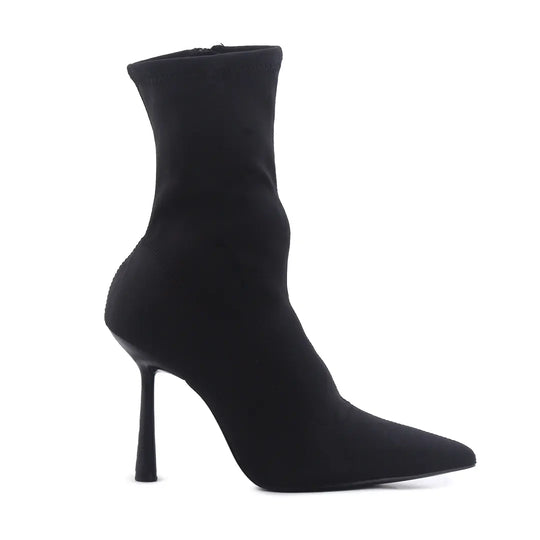 Zara Zipper Textile Ankle Boot