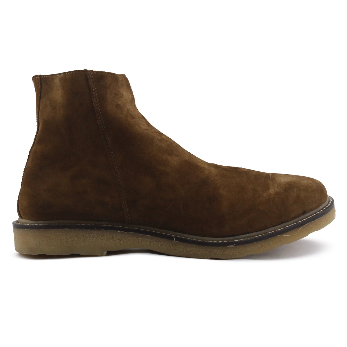 Zara Zipper Suede Ankle Boot