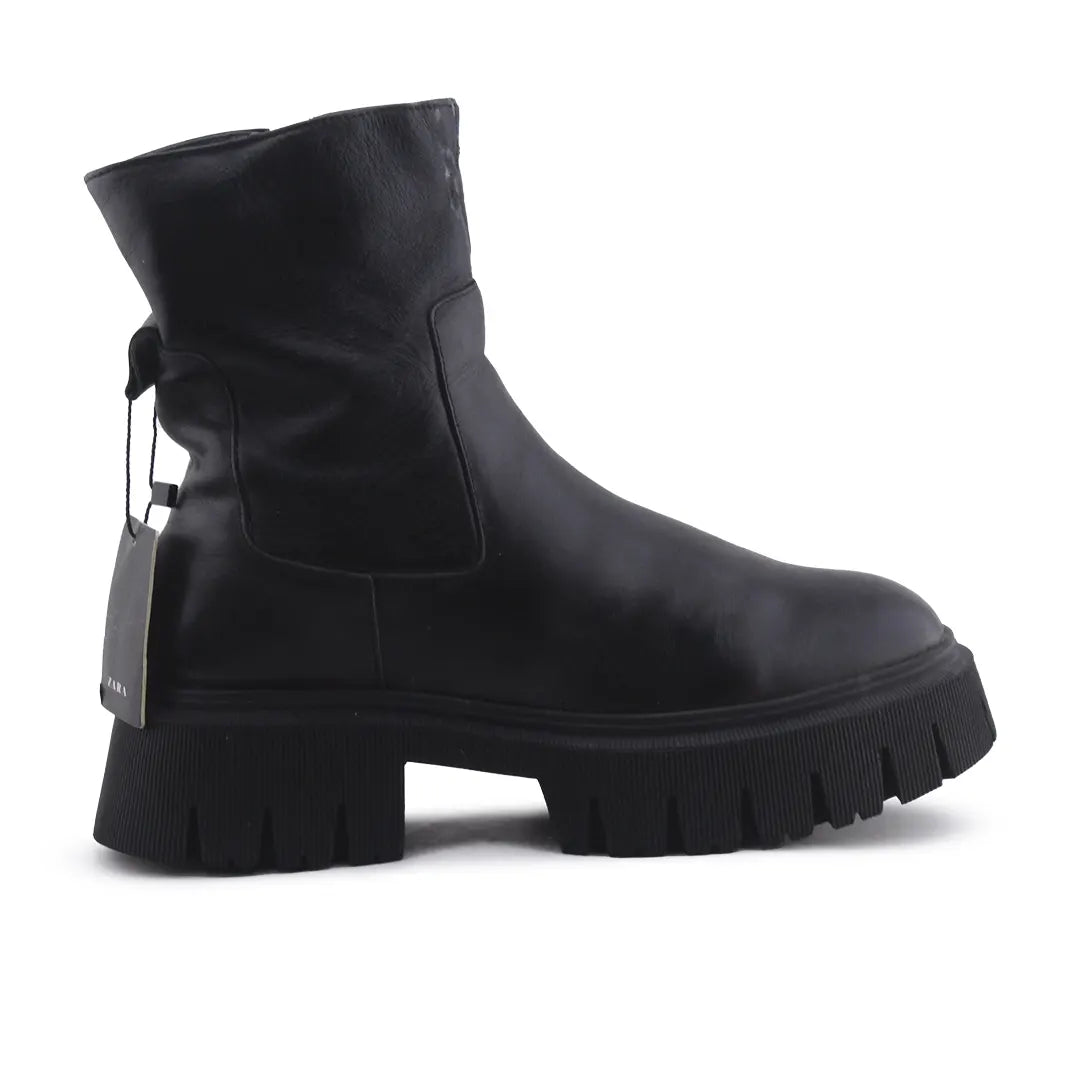 Zara Zipper Ankle Boot | 100% Authentic Leather