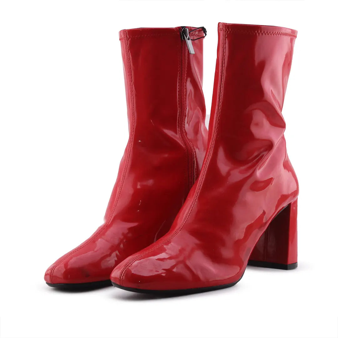 Bershka Zipper Ankle Boot