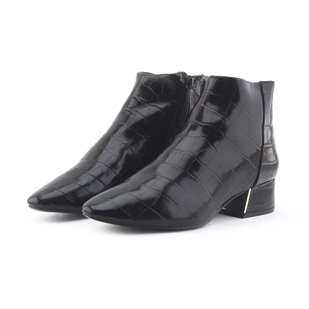 Mango Zipper Ankle Boot | 100% Authentic Leather
