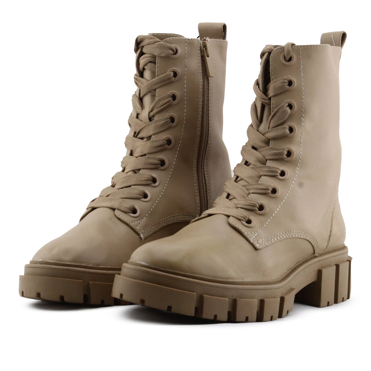 Stradivarius Zipper Lace Up Ankle Boot | 100% Authentic Leather