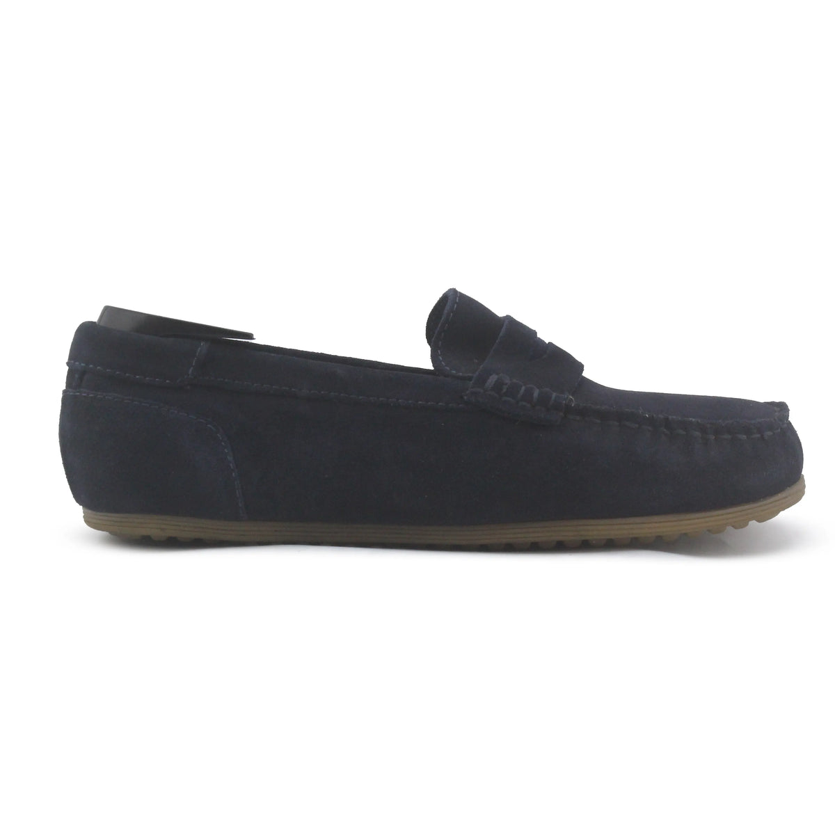 Zara Suede Penny Strap Loafers