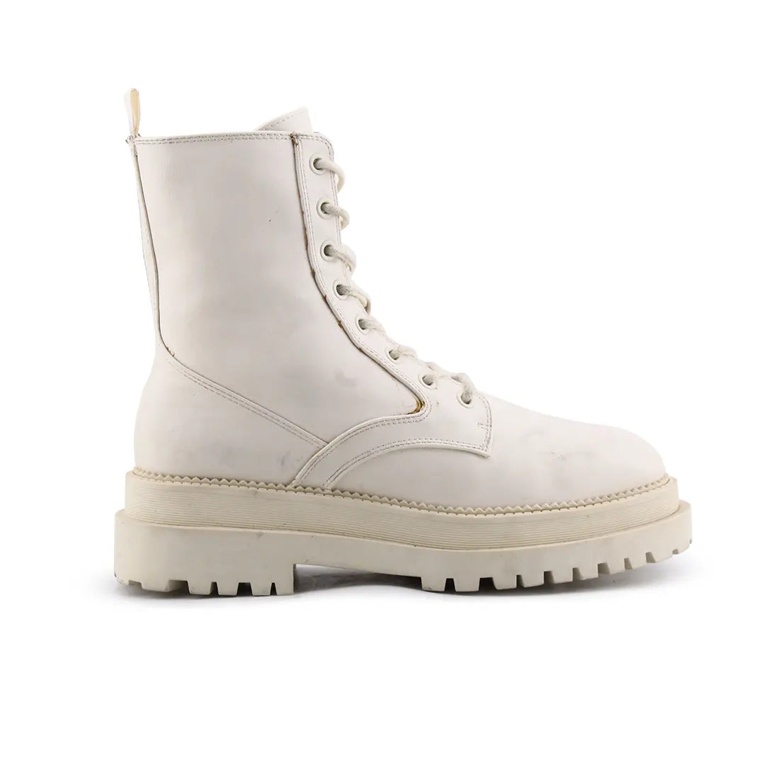 Stradivarius Zipper Lace Up Ankle Boot | 100% Authentic Leather