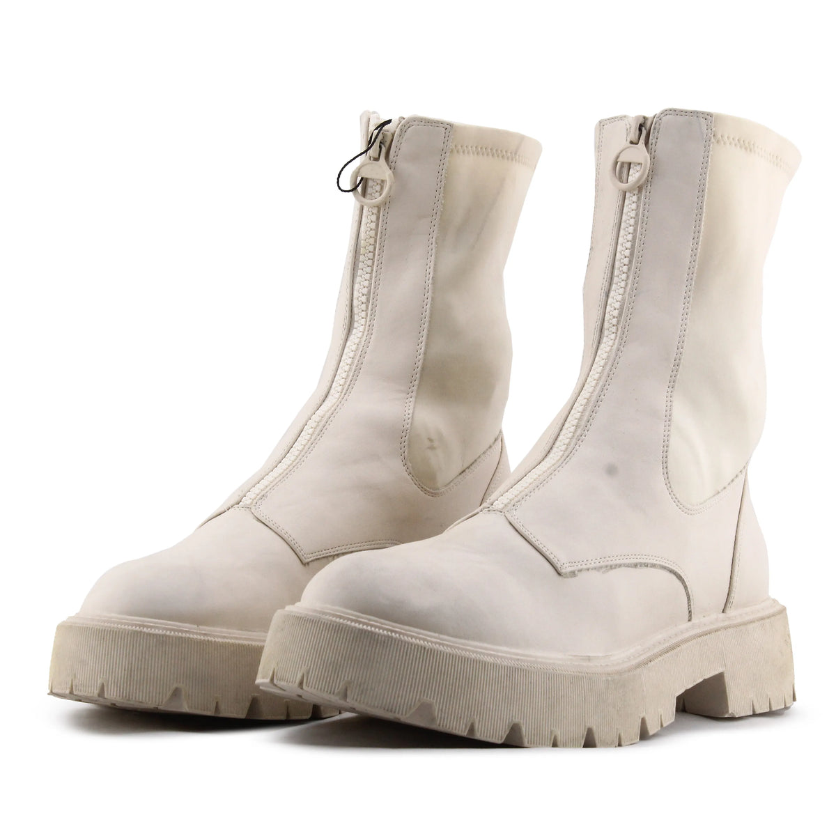 Bershka Zipper Ankle Boot | 100% Authentic Leather