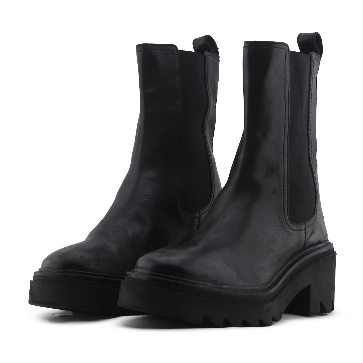 Uterque Stretchable Ankle Boot | 100% Authentic Leather