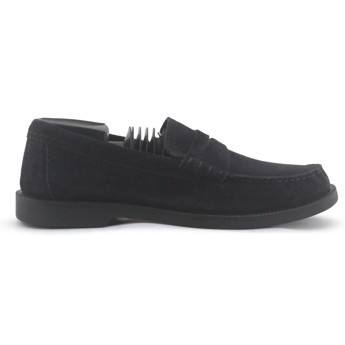 Zara Suede Penny Strap Loafers