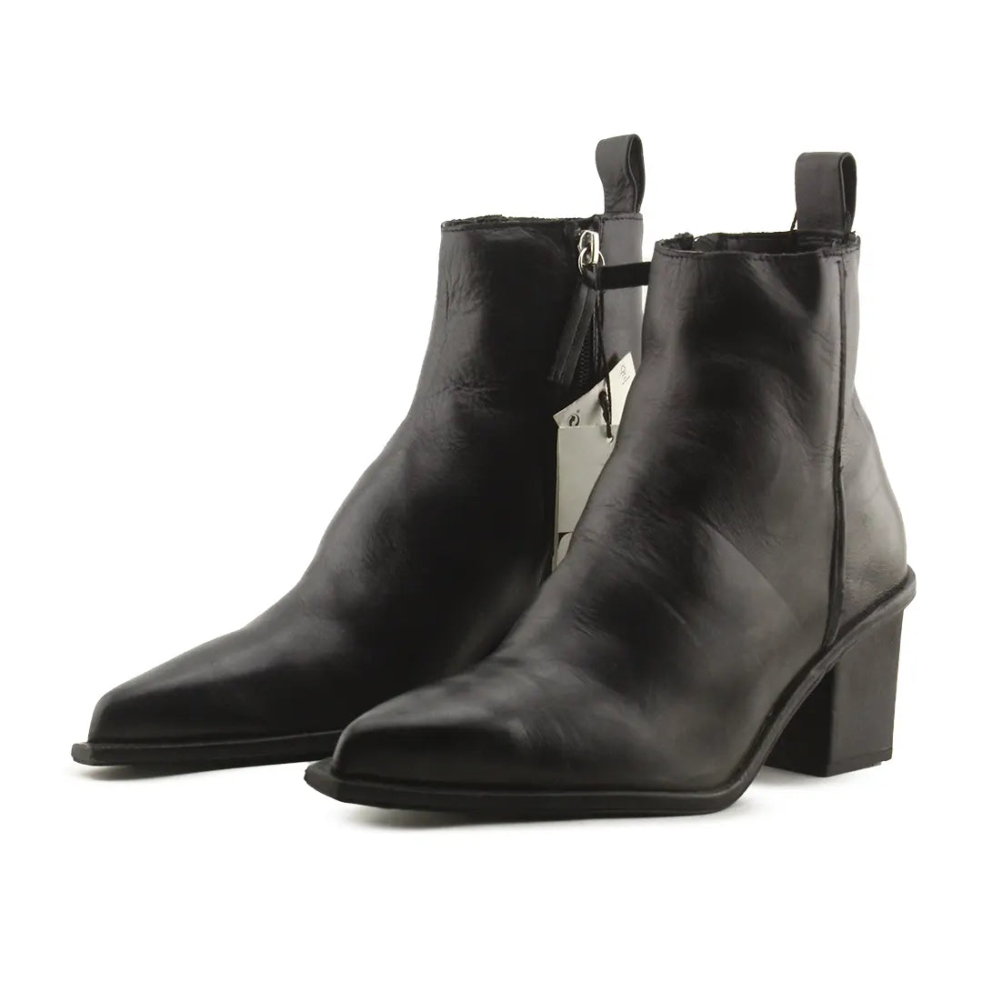 Zara Zipper Ankle Boots | 100% Authentic Leather