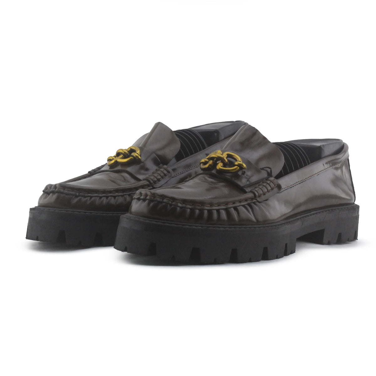 Massimo Dutti Penny Strap Loafers