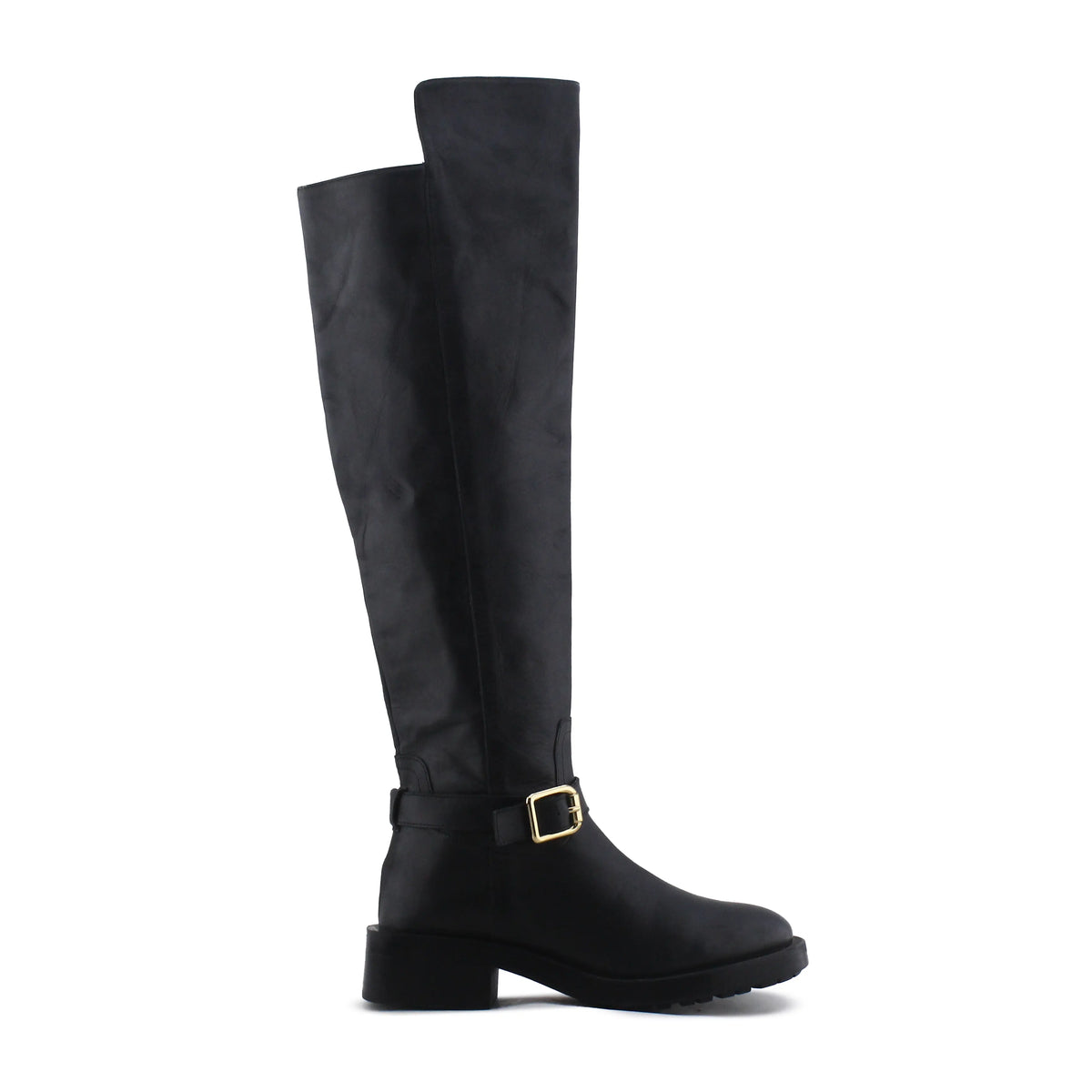 Zara Zipper Buckle Strap Over The Knee Boot | 100% Authentic Leather