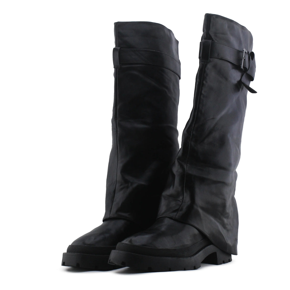 Zara Buckle Strap Knee High Boot | 100% Authentic Leather