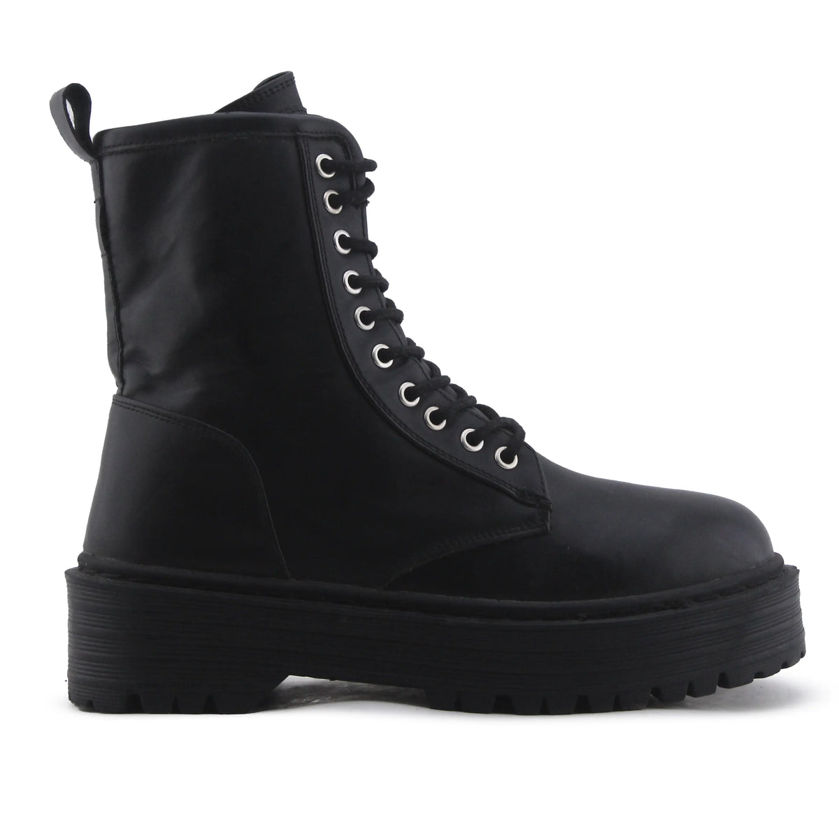 Pull & Bear Zipper Lace Up Ankle Boot | 100% Authentic Leather