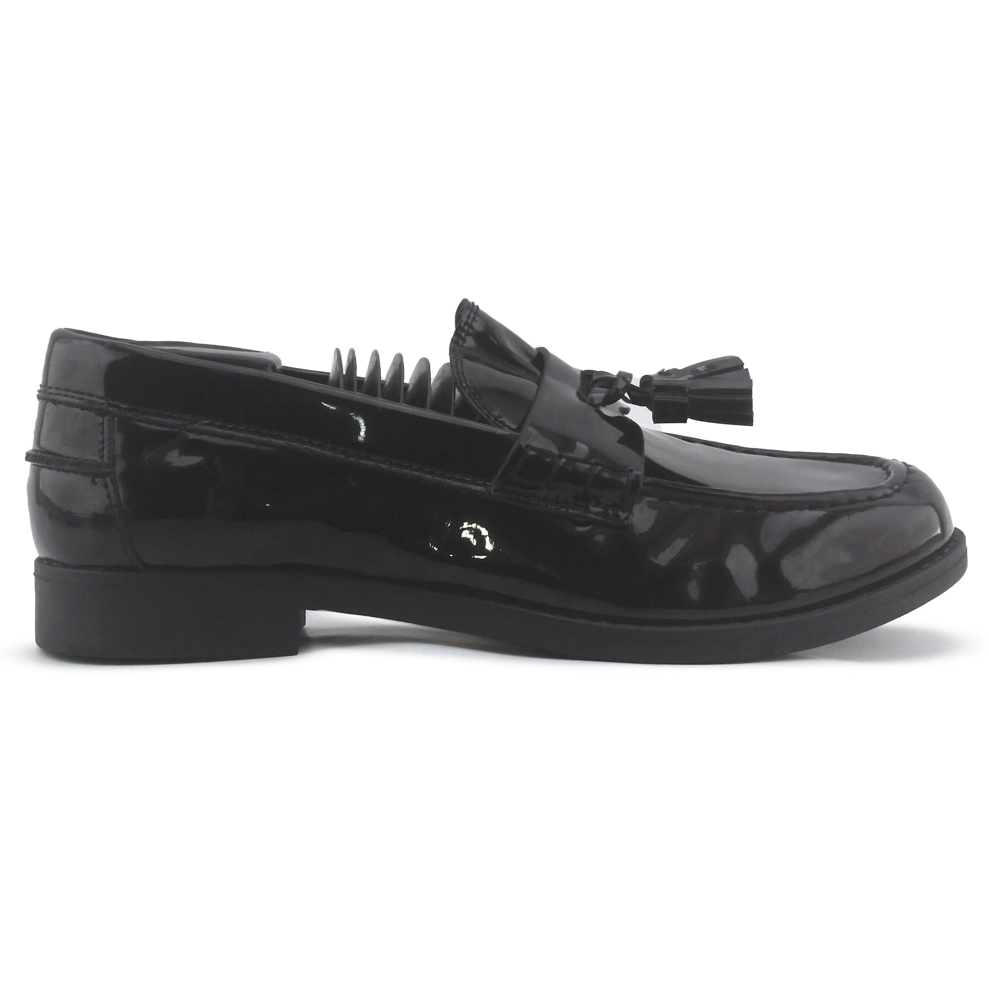Zara Patent Penny Strap Loafers