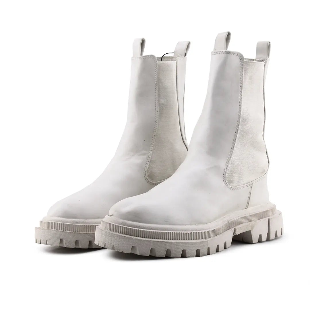 Bershka Stretchable Ankle Boot | 100% Authentic Leather