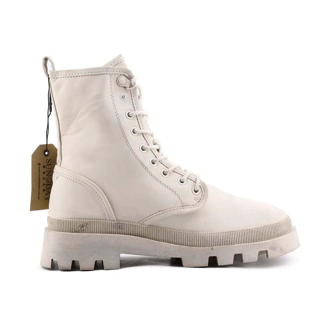 Pull & Bear Lace Up Ankle Boot | 100% Authentic Leather