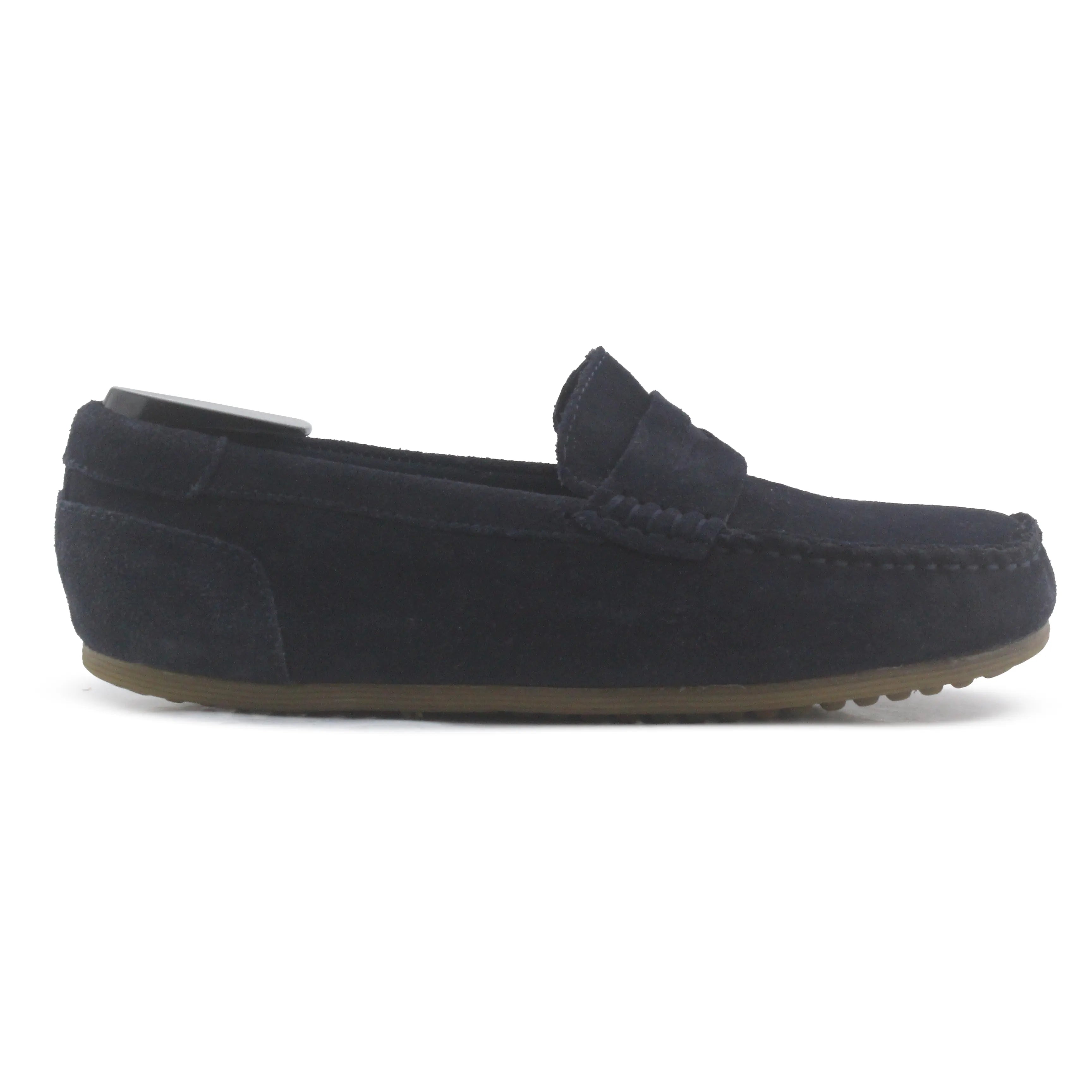 Zara Suede Penny Strap Loafers