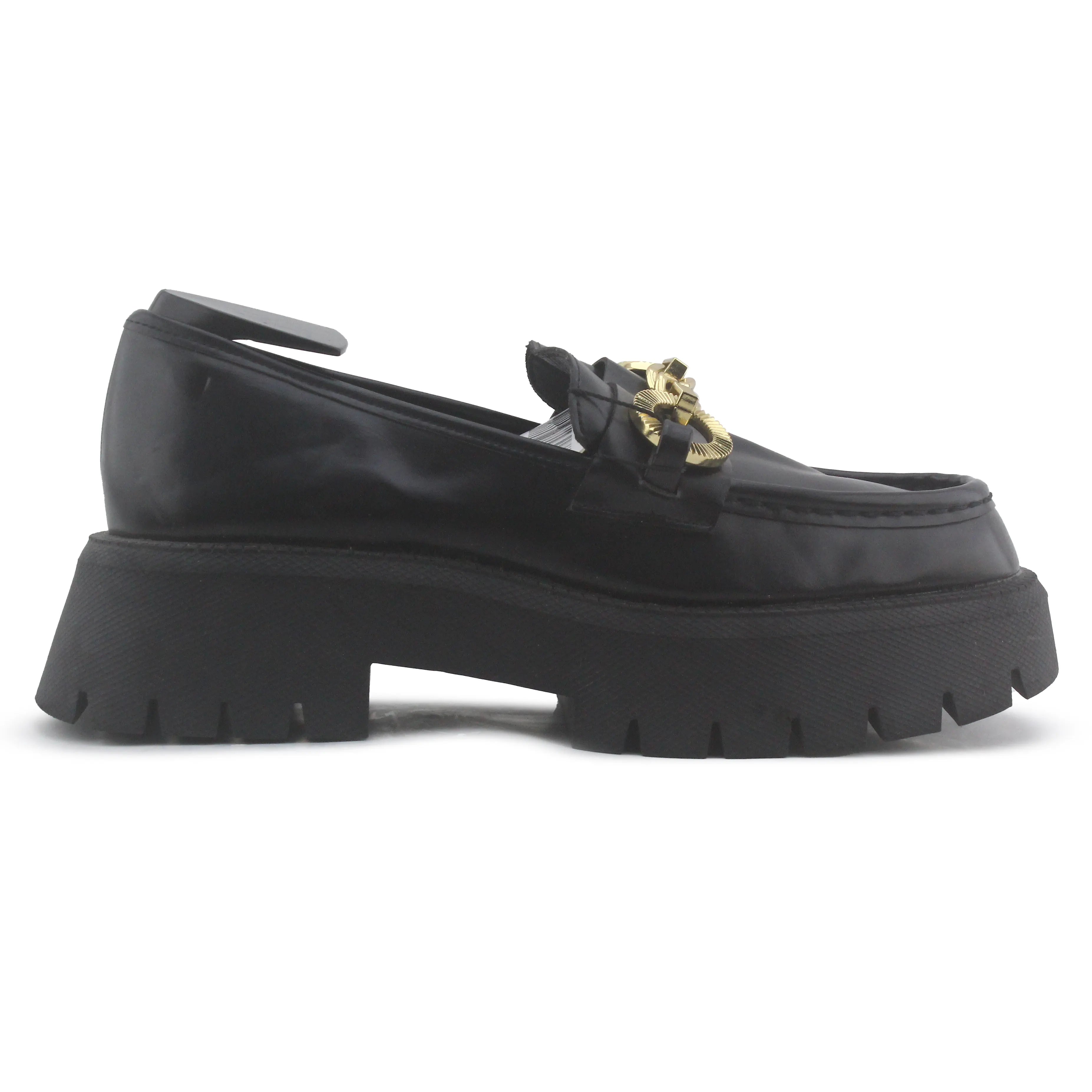Zara Chunky Penny Strap Loafers