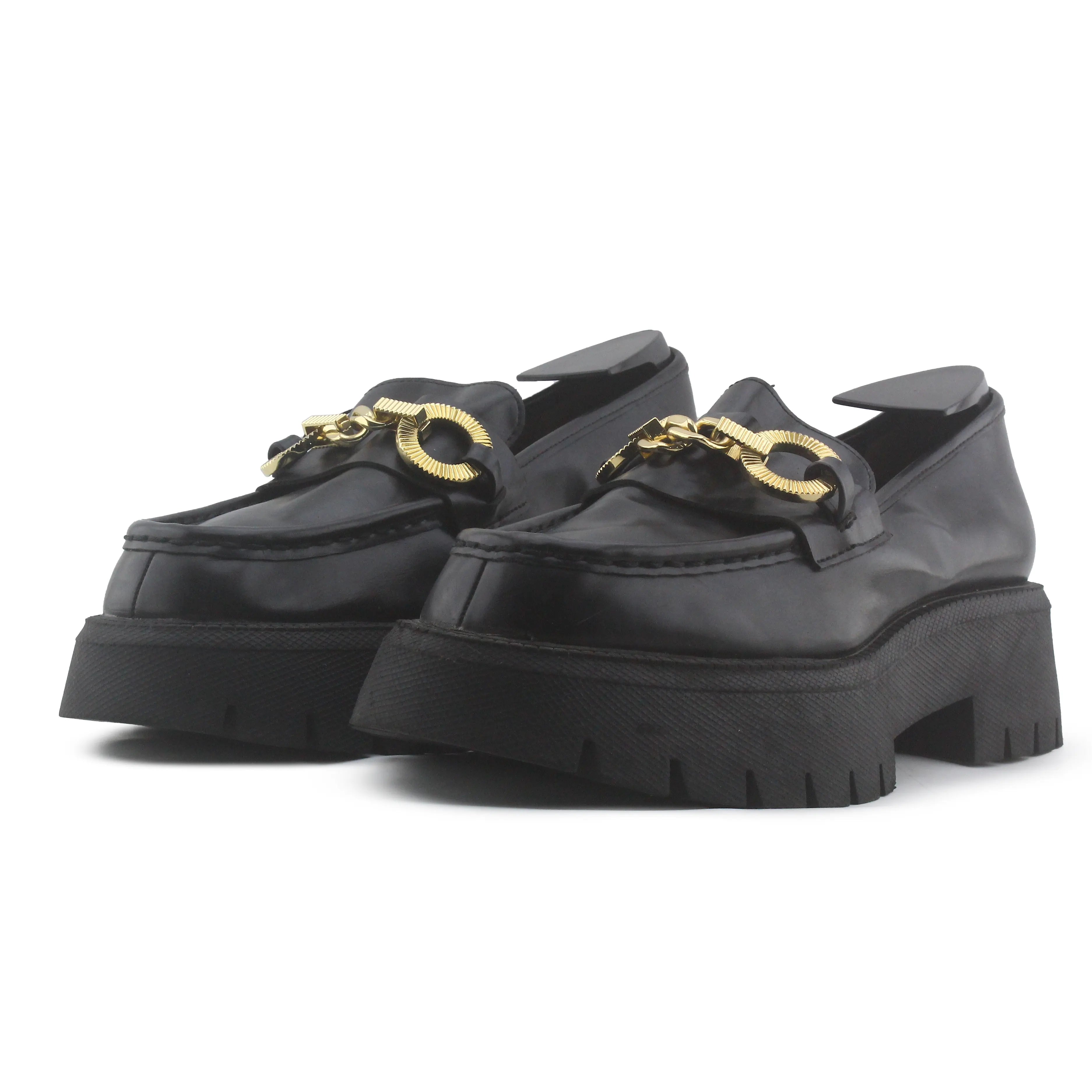 Zara Chunky Penny Strap Loafers