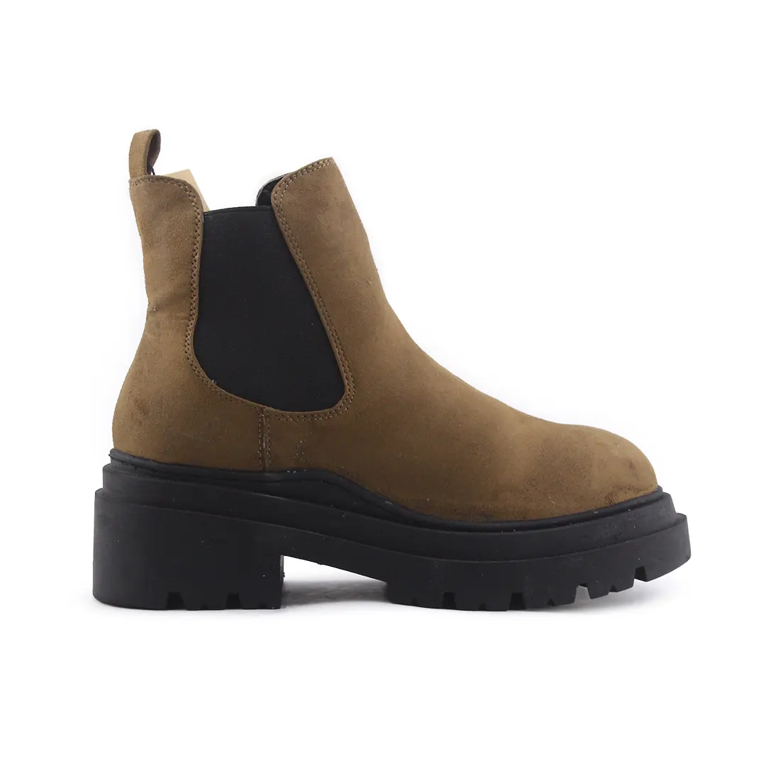 Lefties Stretchable Suede Ankle Boot