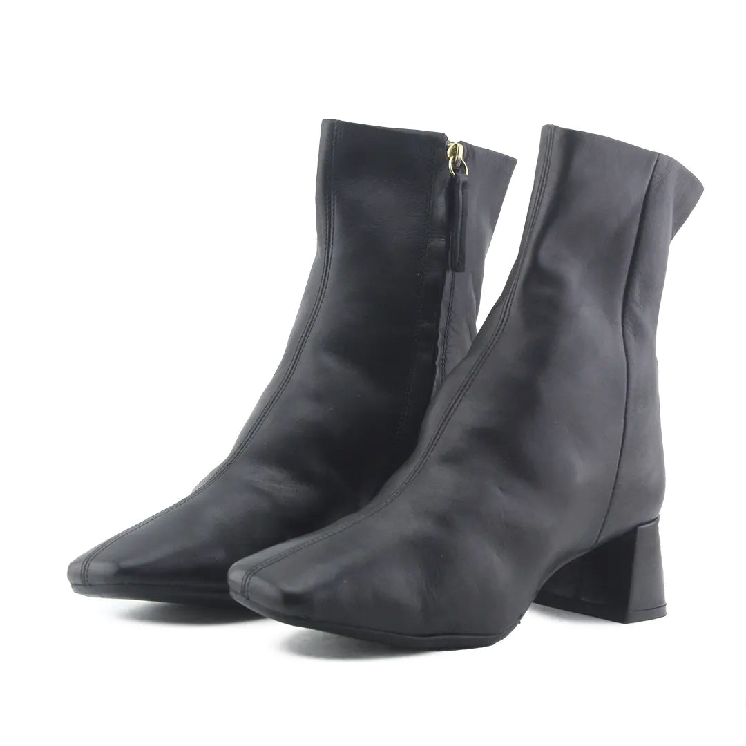 Zara Zipper Ankle Boot | 100% Authentic Leather