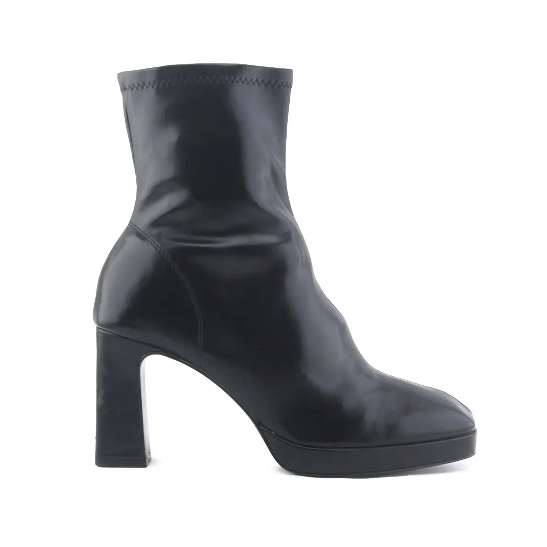 Stradivarius Zipper Ankle Boot | 100% Authentic Leather