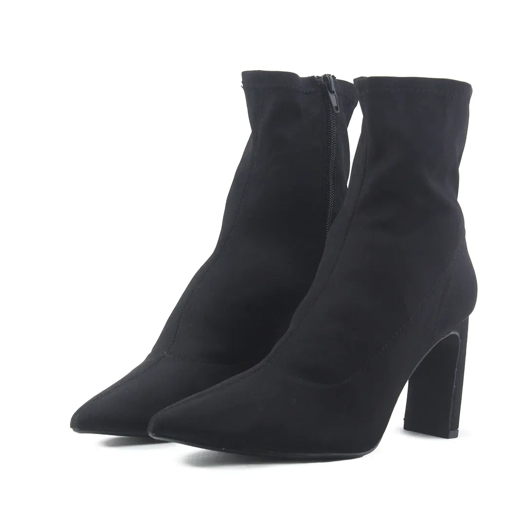 Pull & Bear Zipper Textile Ankle Boot