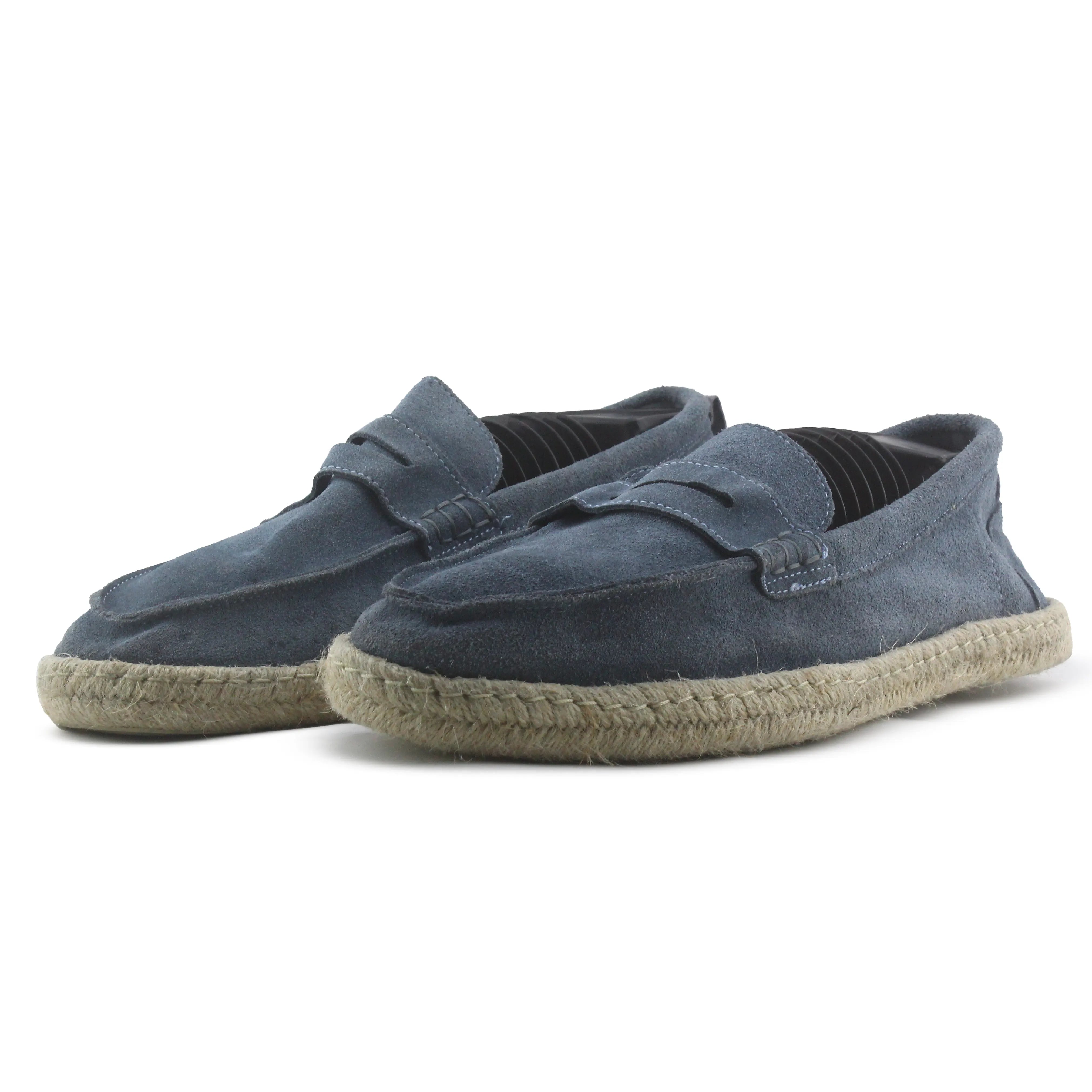 Zara Suede Penny Strap Loafers
