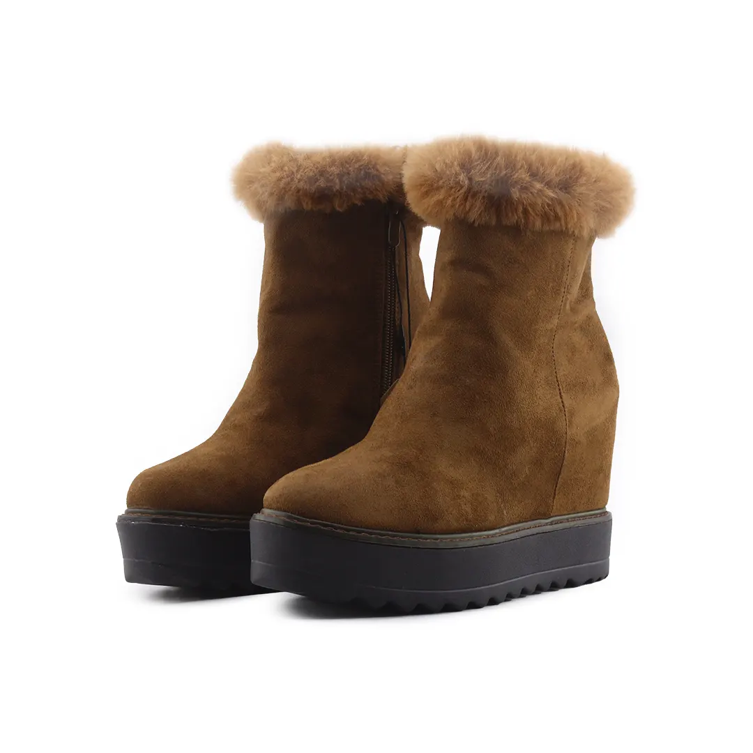 Flydoz Zipper Suede Ankle Boot