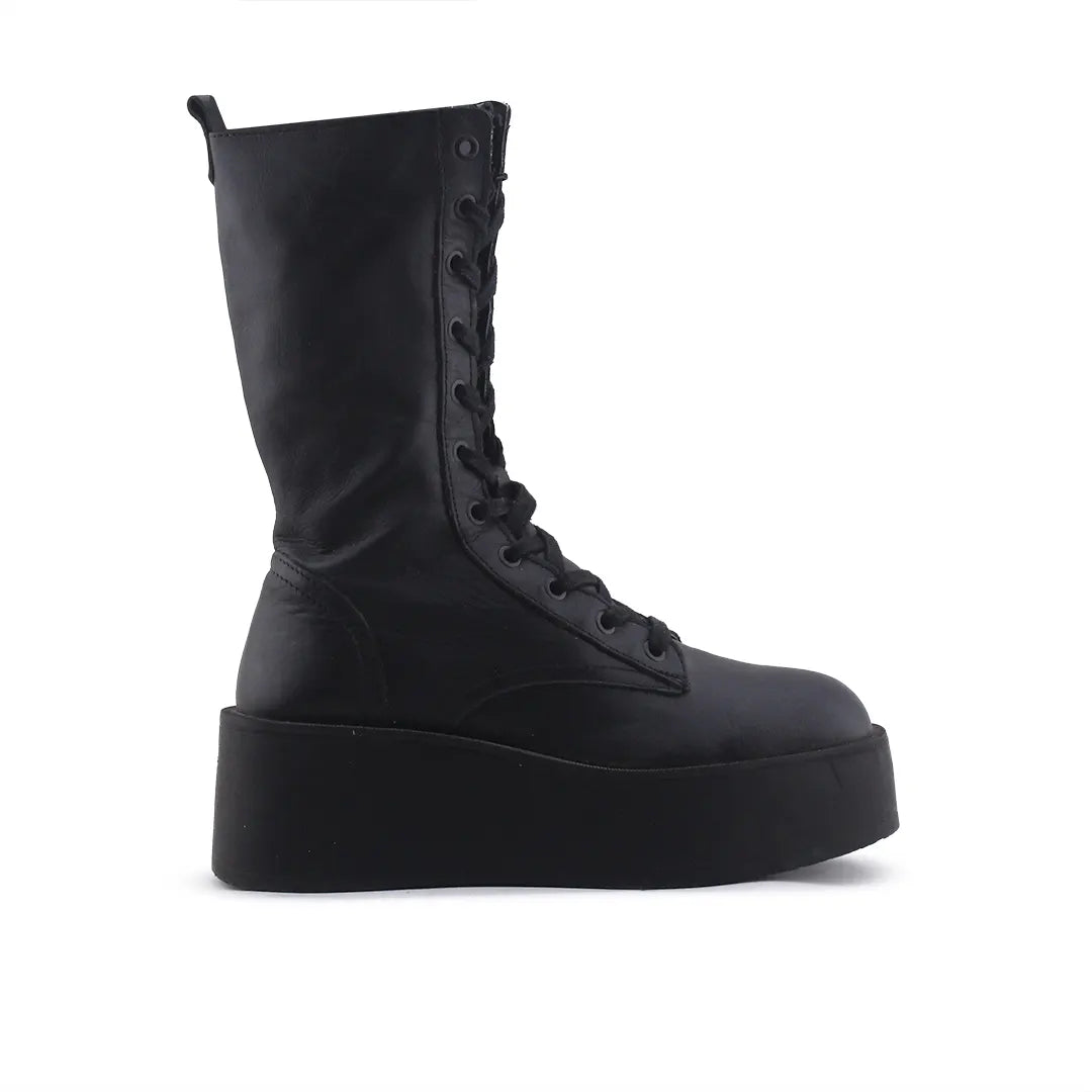 Zara Zipper Lace Up Ankle Boot