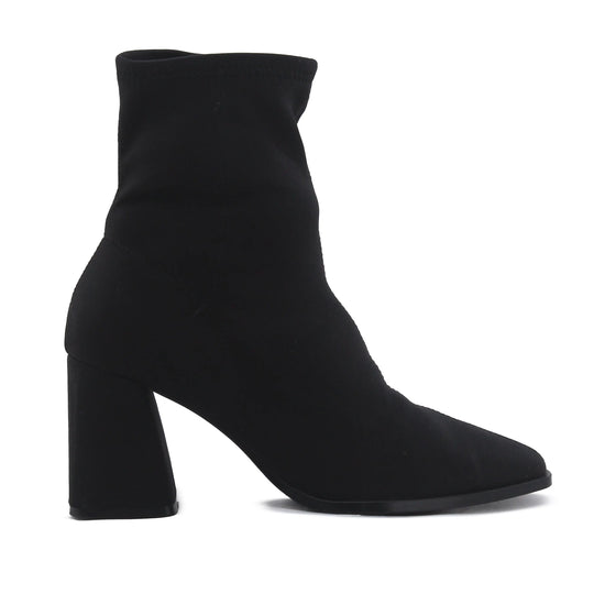 Stradivarius Zipper Textile Ankle Boot