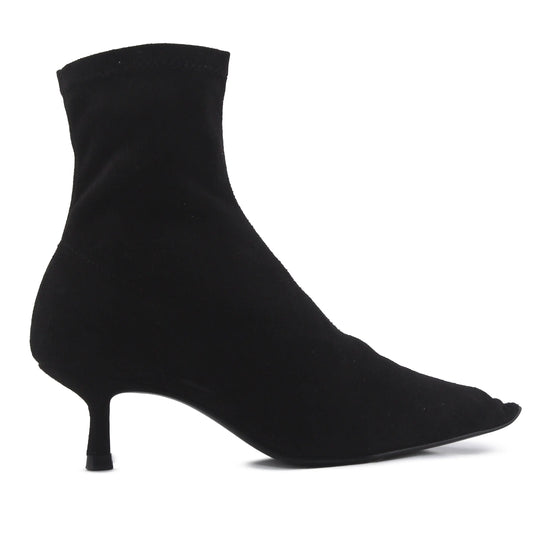 Zara Zipper Suede Ankle Boot