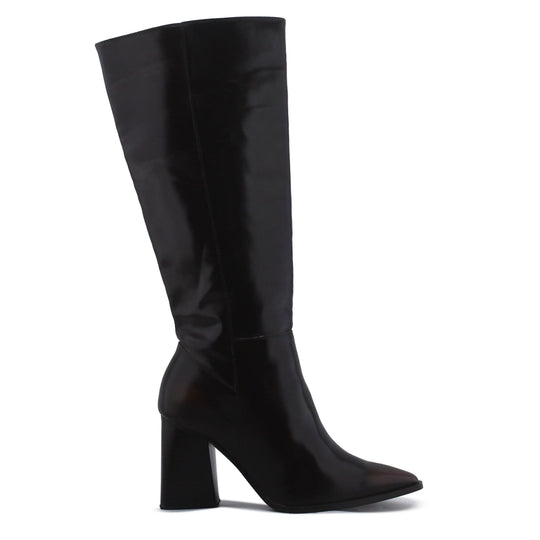 Stradivarius Zipper Knee High Boot | 100% Authentic Leather