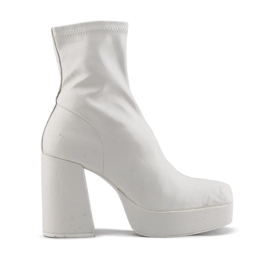 Pull & Bear Zipper Platform Ankle Boot
