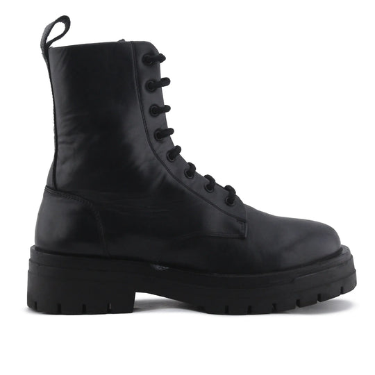 Zara Zipper Lace Up Ankle Boot | 100% Authentic Leather