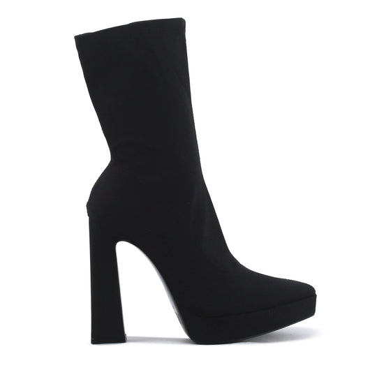 Zara Zipper Textile Ankle Boot
