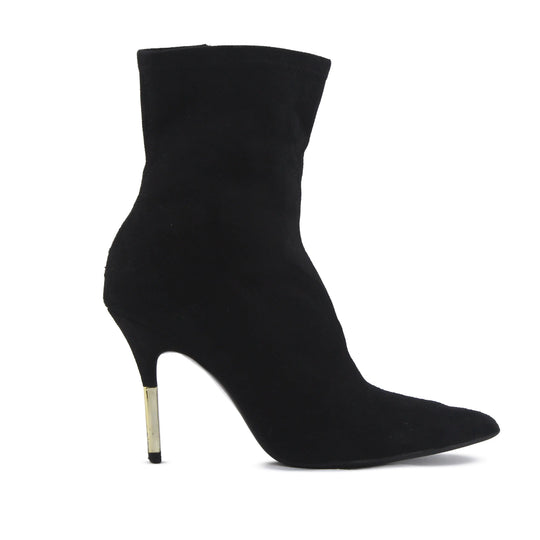 Zara Zipper Suede Ankle Boot