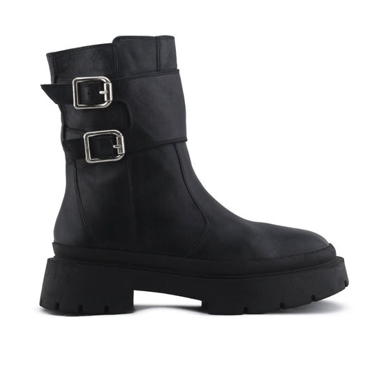 Zara Zipper Buckle Strap Ankle Boot | 100% Authentic Leather