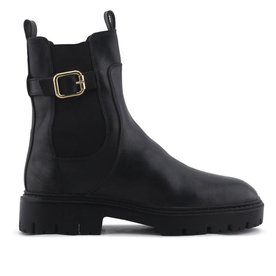 Zara Stretchable Buckle Strap Ankle Boot | 100% Authentic Leather