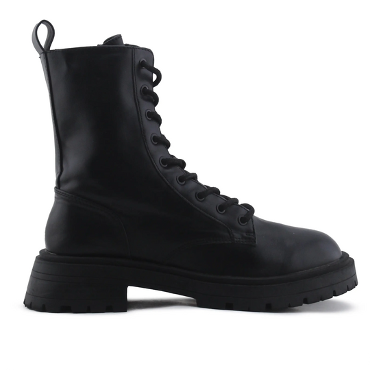 Pull & Bear Zipper Lace Up Ankle Boot | 100% Authentic Leather