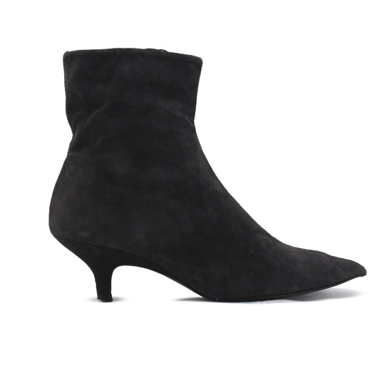 Massimo Dutti Zipper Suede Ankle Boot
