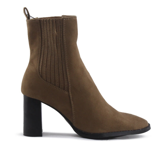 Lefties Stretchable Suede Ankle Boot