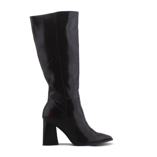 Stradivarius Zipper Knee High Boot | 100% Authentic Leather