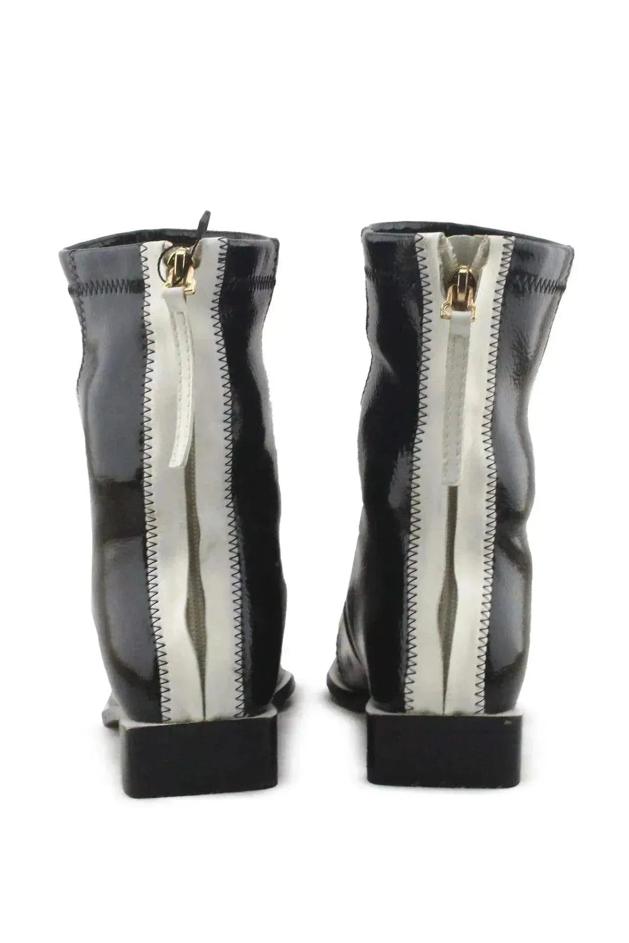 Vell In Zipper Chelsea Ankle Boots | 100% Synthetic Leather - sundaybazar