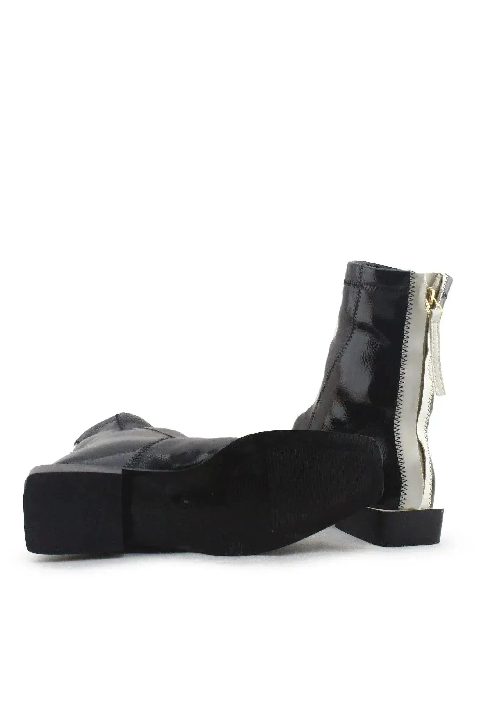 Vell In Zipper Chelsea Ankle Boots | 100% Synthetic Leather - sundaybazar