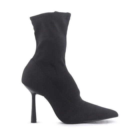 Zara Zipper Textile Ankle Boot