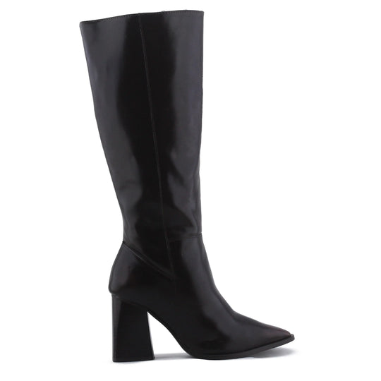 Stradivarius Zipper Knee High Boot | 100% Authentic Leather