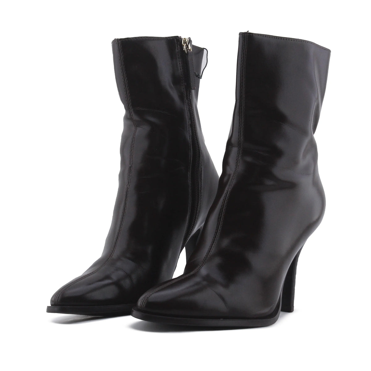 Zara Zipper Ankle Boot | 100% Authentic Leather