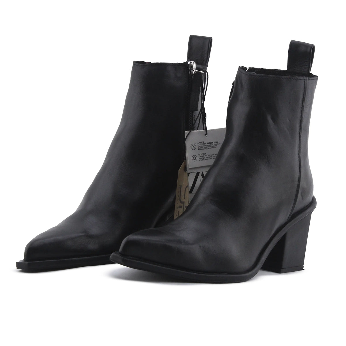 Zara Zipper Ankle Boot | 100% Authentic Leather