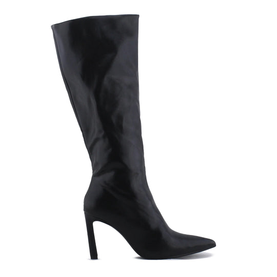 Pull & Bear Zipper Knee High Boot | 100% Authentic Leather