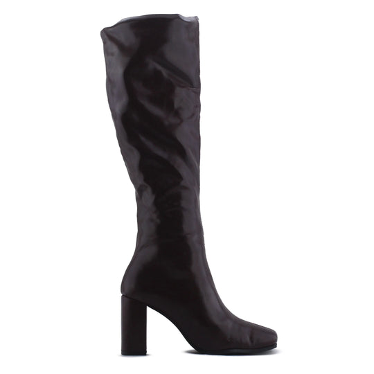 Bershka Zipper Thigh High Boot | 100% Authentic Leather
